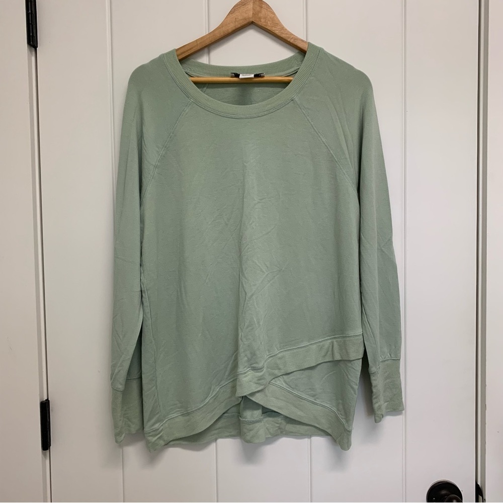 Magaschoni Light Green Modal Stretch Pullover Soft Sweatshirt